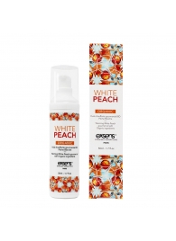 Разогревающее массажное масло Gourmet White Peach Organic с органическими ингредиентами - 50 мл. - Exsens - купить с доставкой в Пензе