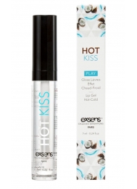 Блеск для губ Hot Kiss Coconut с ароматом кокоса - 7 мл. - Exsens - купить с доставкой в Пензе