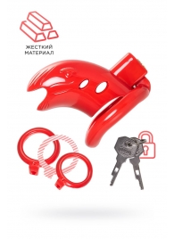 Красный мужской пояс верности из пластика - ToyFa - купить с доставкой в Пензе
