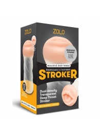 Мастурбатор-ротик ZOLO DEEP THROAT - Zolo - в Пензе купить с доставкой
