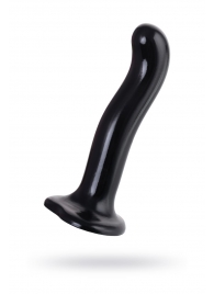 Черный стимулятор для пар P G-Spot Dildo Size M - 18 см. - Strap-on-me - в Пензе купить с доставкой