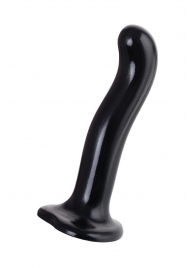 Черный стимулятор для пар P G-Spot Dildo Size M - 18 см. - Strap-on-me - в Пензе купить с доставкой