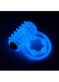 Голубое, светящееся в темноте виброкольцо Lumino Play Vibrating Penis Ring - Lovetoy - в Пензе купить с доставкой