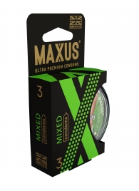 Презервативы в пластиковом кейсе MAXUS AIR Mixed - 3 шт. - Maxus - купить с доставкой в Пензе