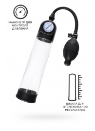 Прозрачная механическая помпа Roald с манометром - Sexus - в Пензе купить с доставкой