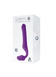 Лиловый безремневой страпон Queens M - Adrien Lastic - купить с доставкой в Пензе