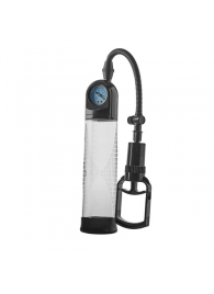 Прозрачная вакуумная помпа с манометром Deluxe Penis Pump - Dream Toys - в Пензе купить с доставкой