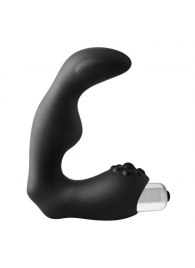 Черный вибромассажер простаты FantASStic Vibrating Prostate Massager - 11,3 см. - Dream Toys - в Пензе купить с доставкой