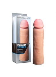 Телесная фаллическая насадка на пенис Magnum Xtender - 23 см. - Blush Novelties - в Пензе купить с доставкой