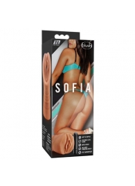 Мастурбатор-вагина цвета карамели Sofia с вибрацией - Blush Novelties - в Пензе купить с доставкой