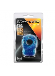 Голубое эрекционное виброкольцо Reusable 5 Function Cock Ring - Blush Novelties - в Пензе купить с доставкой