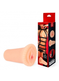 Реалистичный мастурбатор-вагина телесного цвета с вибрацией - Bior toys - в Пензе купить с доставкой