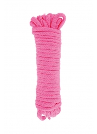 Розовая веревка для связывания Sweet Caress Rope - 10 метров - Sweet Caress - купить с доставкой в Пензе
