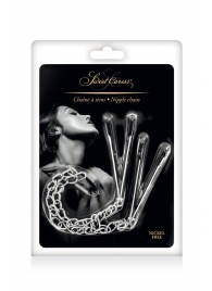 Регулируемые зажимы для сосков Sweet Caress Nipple Chain - Sweet Caress - купить с доставкой в Пензе