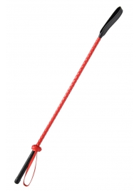 Красно-черный гладкий стек - 71 см. - Fetish Tentation - купить с доставкой в Пензе