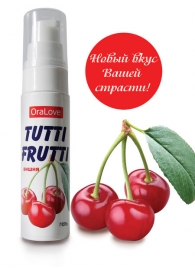 Гель-смазка Tutti-frutti с вишнёвым вкусом - 30 гр. - Биоритм - купить с доставкой в Пензе