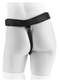 Страпон с телесной насадкой 7  Uncut with Strap on Harness - 18 см. - Pipedream - купить с доставкой в Пензе