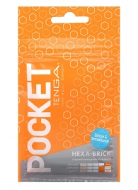 Карманный мастурбатор HEXA-BRICK - Tenga - в Пензе купить с доставкой