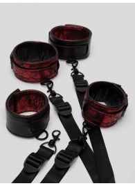 Изысканный набор фиксаций на кровати Reversible Under Mattress Restraint Set - Fifty Shades of Grey - купить с доставкой в Пензе