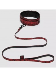Стильный ошейник с поводком Reversible Faux Leather Collar and Lead - Fifty Shades of Grey - купить с доставкой в Пензе