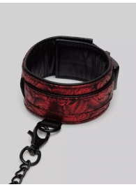 Красно-черные оковы Reversible Faux Leather Ankle Cuffs - Fifty Shades of Grey - купить с доставкой в Пензе