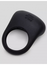 Черное эрекционное виброкольцо Sensation Rechargeable Vibrating Love Ring - Fifty Shades of Grey - в Пензе купить с доставкой