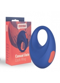 Синее эрекционное кольцо RRRING Casual Date Cock Ring - FeelzToys - в Пензе купить с доставкой