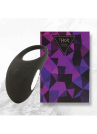 Черное эрекционное виброкольцо Thor Cockring - FeelzToys - в Пензе купить с доставкой