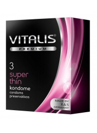 Ультратонкие презервативы VITALIS PREMIUM super thin - 3 шт. - Vitalis - купить с доставкой в Пензе