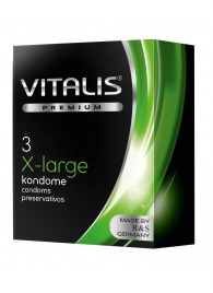 Презервативы увеличенного размера VITALIS PREMIUM x-large - 3 шт. - Vitalis - купить с доставкой в Пензе