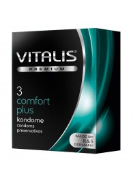 Контурные презервативы VITALIS PREMIUM comfort plus - 3 шт. - Vitalis - купить с доставкой в Пензе