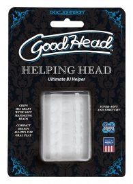 Прозрачный мастурбатор HELPING HEAD - Doc Johnson - в Пензе купить с доставкой