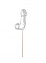 Прозрачный леденец в форме фаллоса со вкусом пина колады - Sosuчki - купить с доставкой в Пензе