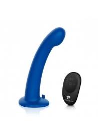 Синяя насадка Remote Control P-Spot G-Spot с черными трусиками - 20 см. - Pegasus - купить с доставкой в Пензе