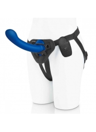 Синяя насадка Remote Control P-Spot G-Spot с черными трусиками - 20 см. - Pegasus - купить с доставкой в Пензе