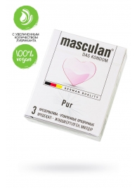Супертонкие презервативы Masculan Pur - 3 шт. - Masculan - купить с доставкой в Пензе