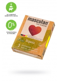 Экологически чистые презервативы Masculan Organic - 3 шт. - Masculan - купить с доставкой в Пензе