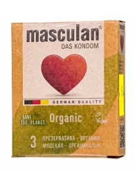 Экологически чистые презервативы Masculan Organic - 3 шт. - Masculan - купить с доставкой в Пензе