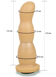 Телесная рельефная насадка Harness - 15,9 см. - LOVETOY (А-Полимер) - купить с доставкой в Пензе