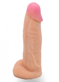 Телесная насадка на Harness с коннектором в ламинате - 20 см. - LOVETOY (А-Полимер) - купить с доставкой в Пензе