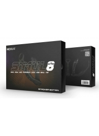 Черный вибромассажер простаты Nexus Simul8 Stroker Edition с кольцами для пениса и мошонки - Nexus Range - в Пензе купить с доставкой