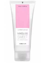 Смазка на водной основе Mixgliss Sweet с ароматом бабл-гам - 70 мл. - Mixgliss - купить с доставкой в Пензе