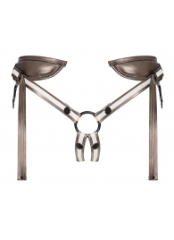 Бронзовый пояс для насадок Desirous Harness - Strap-on-me - купить с доставкой в Пензе