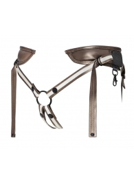 Бронзовый пояс для насадок Desirous Harness - Strap-on-me - купить с доставкой в Пензе