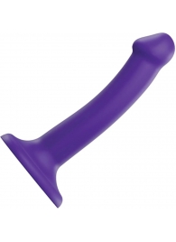 Фиолетовый фаллоимитатор-насадка Strap-On-Me Dildo Dual Density size S - 17 см. - Strap-on-me - купить с доставкой в Пензе