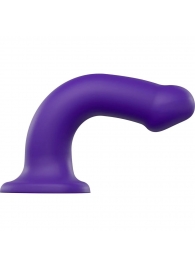 Фиолетовый фаллоимитатор-насадка Strap-On-Me Dildo Dual Density size L - 19 см. - Strap-on-me - купить с доставкой в Пензе