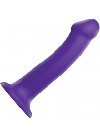 Фиолетовый фаллоимитатор-насадка Strap-On-Me Dildo Dual Density size L - 19 см. - Strap-on-me - купить с доставкой в Пензе