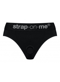 Черные трусики для насадок Heroine Lingerie Harness - size L - Strap-on-me - купить с доставкой в Пензе