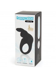 Черное эрекционное виброкольцо Happy Rabbit Rechargeable Rabbit Cock Ring - Happy Rabbit - в Пензе купить с доставкой