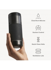 Черный мастурбатор с контролем всасывания Arcwave Pow Stroker - Arcwave - в Пензе купить с доставкой